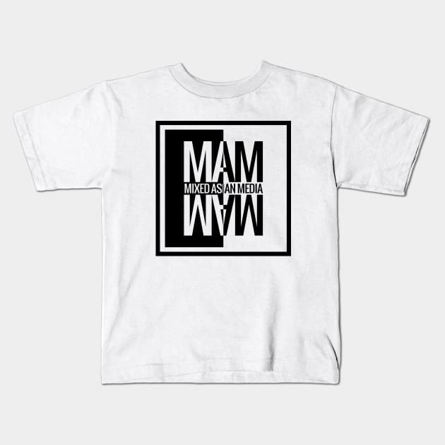 MAM Stylized White Kids T-Shirt by Mixed Asian Media